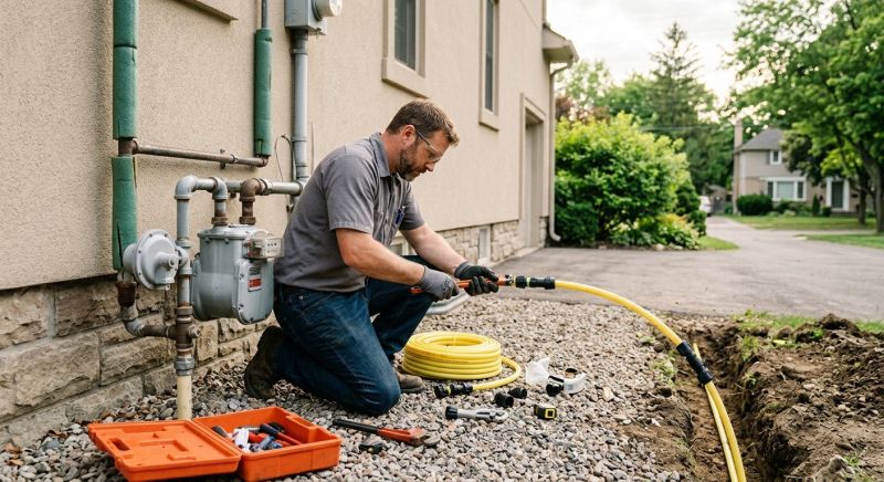 Gas Line Rerouting in Fredericksburg, VA
