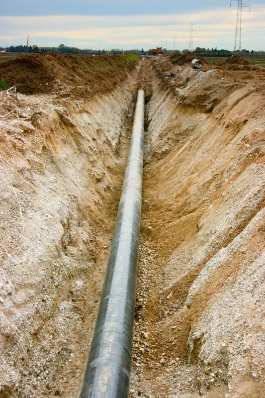 Construction with Gas Piping
