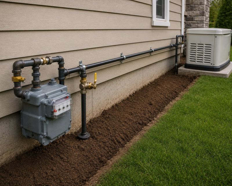 Gas Pipe Installation in Fredericksburg, VA